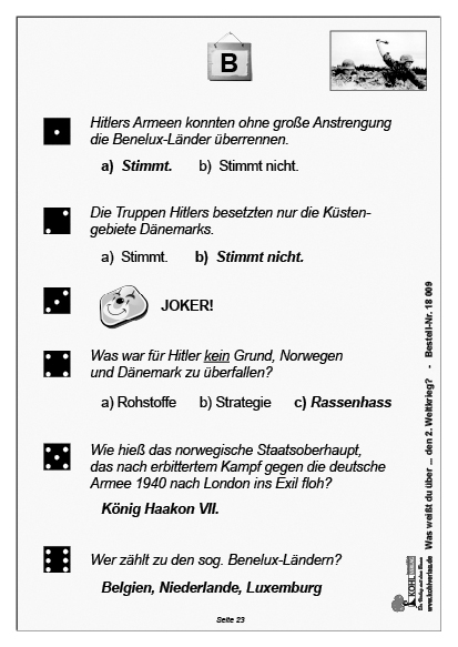 Was weißt du über ... den 2. Weltkrieg? Was weißt du über ... den 2. Weltkrieg?