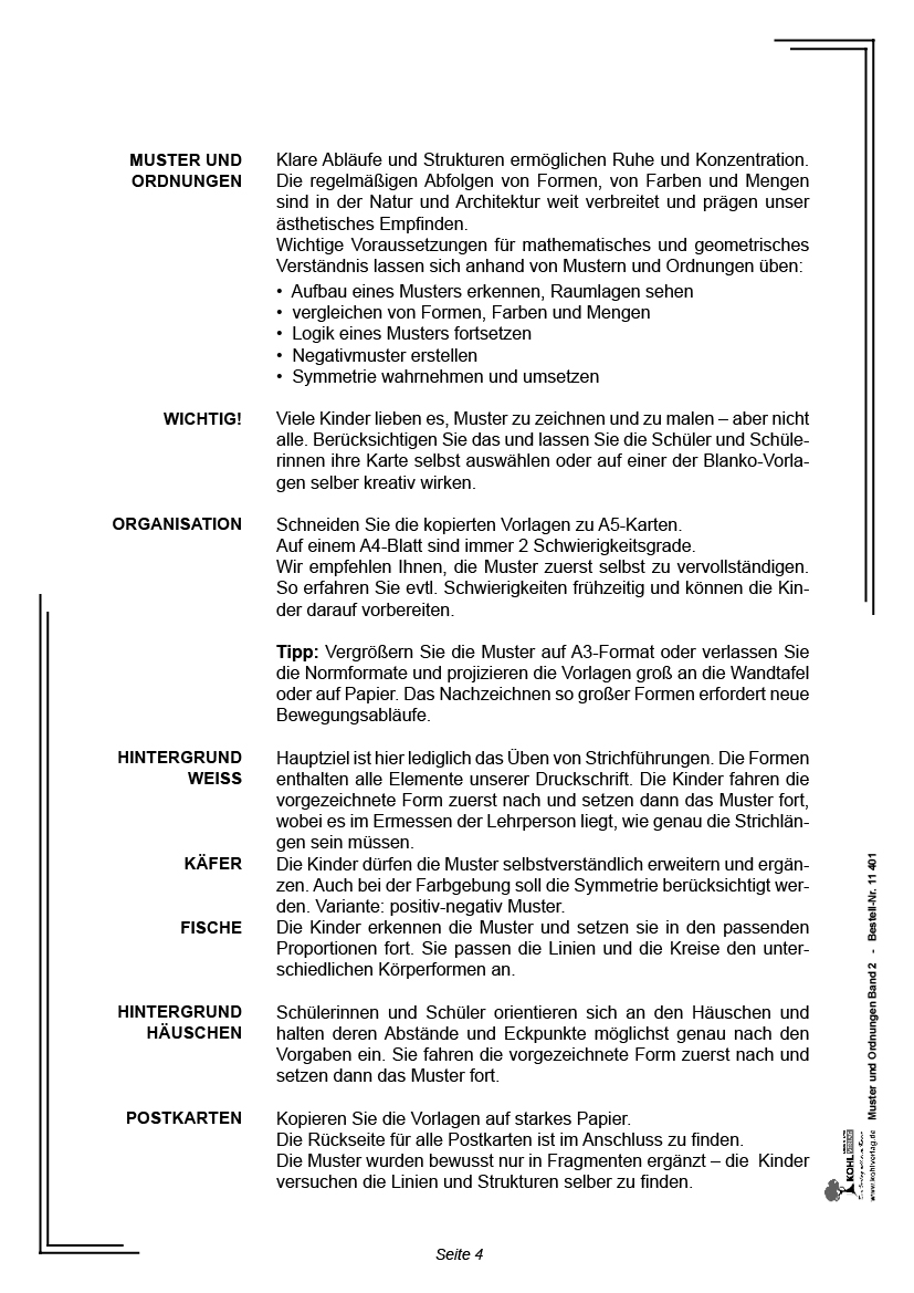 Muster und Ordnungen II