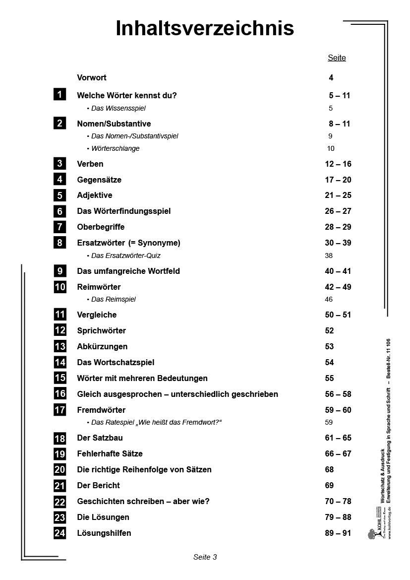 Wortschatz & Ausdruck I