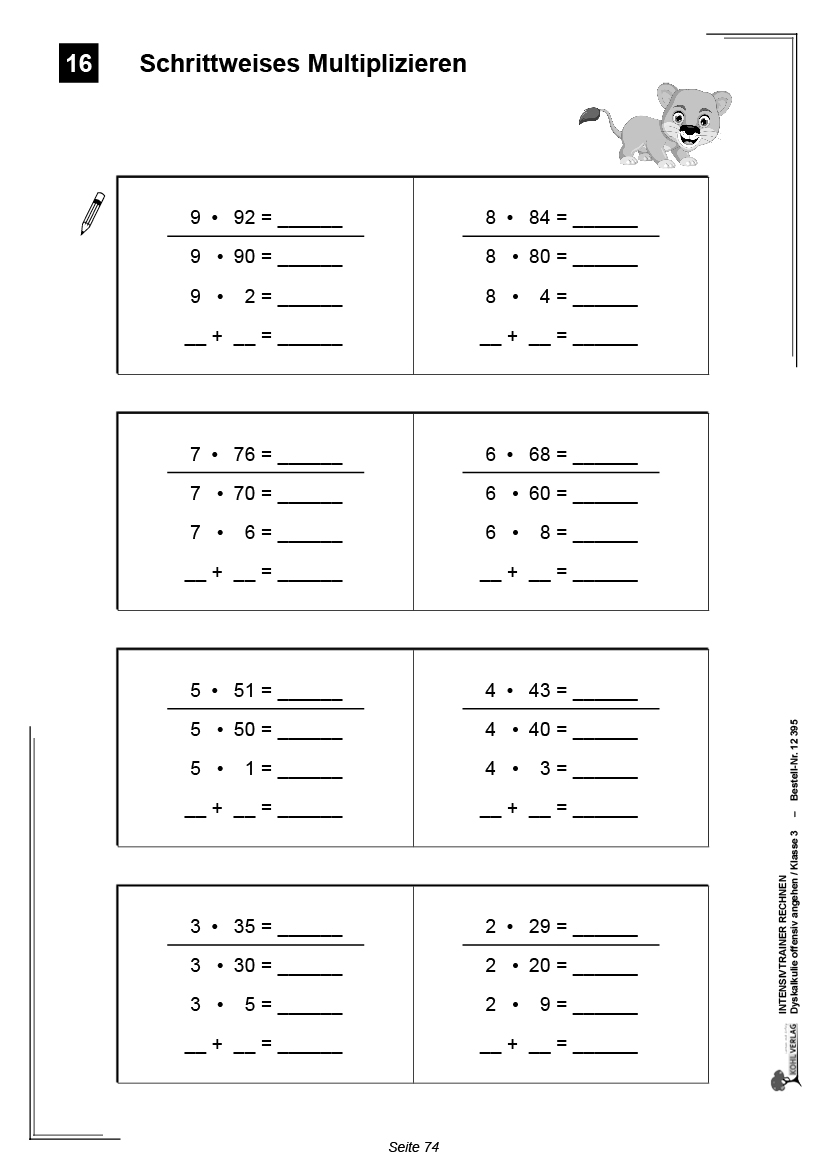 Intensivtrainer Rechnen / Klasse 3