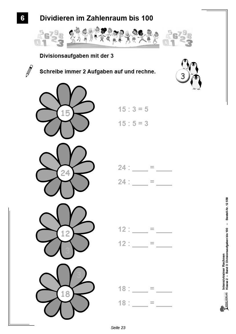 Intensivtrainer Rechnen / Klasse 2  -  Band 3: Divisionsaufgaben bis 100