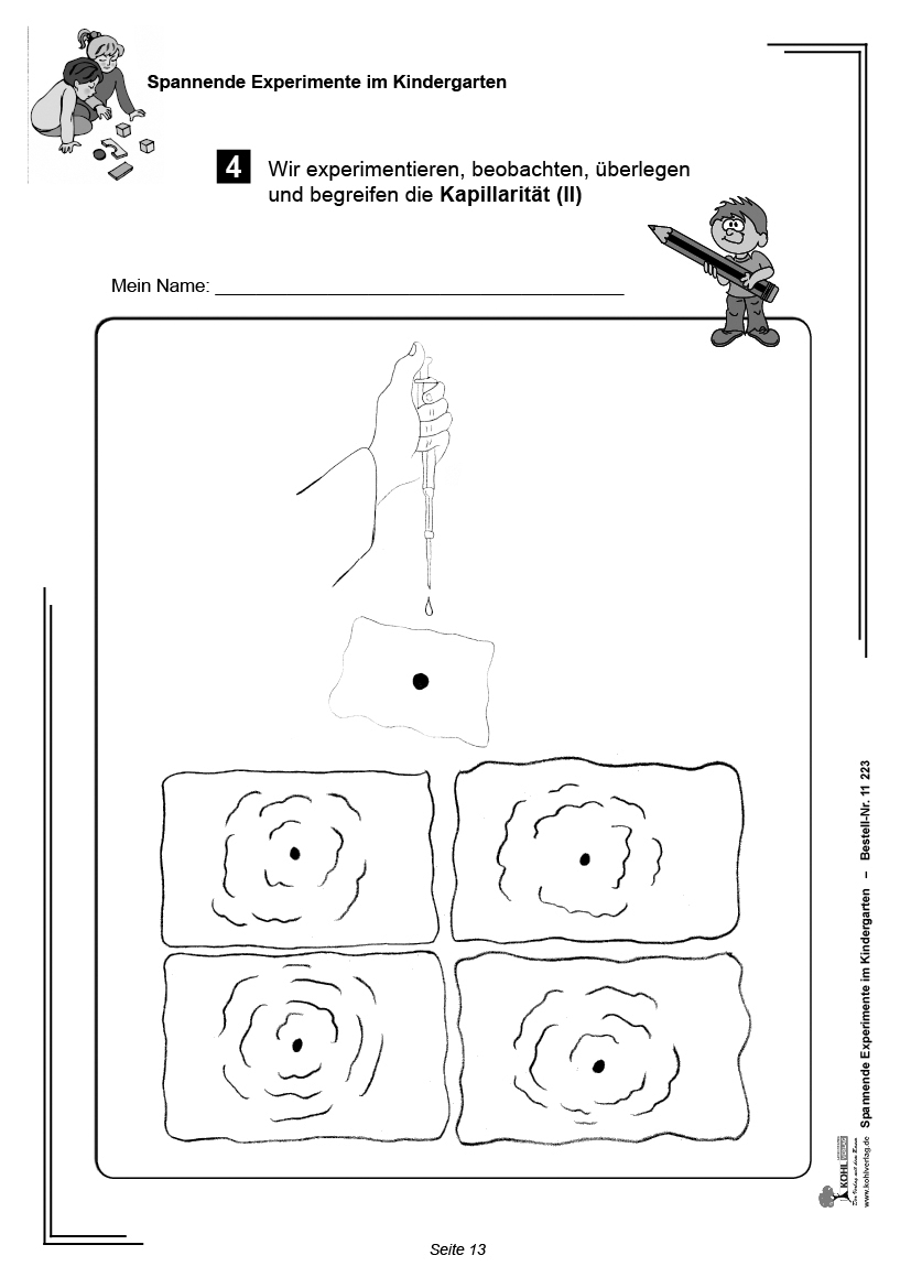 Spannende Experimente im Kindergarten