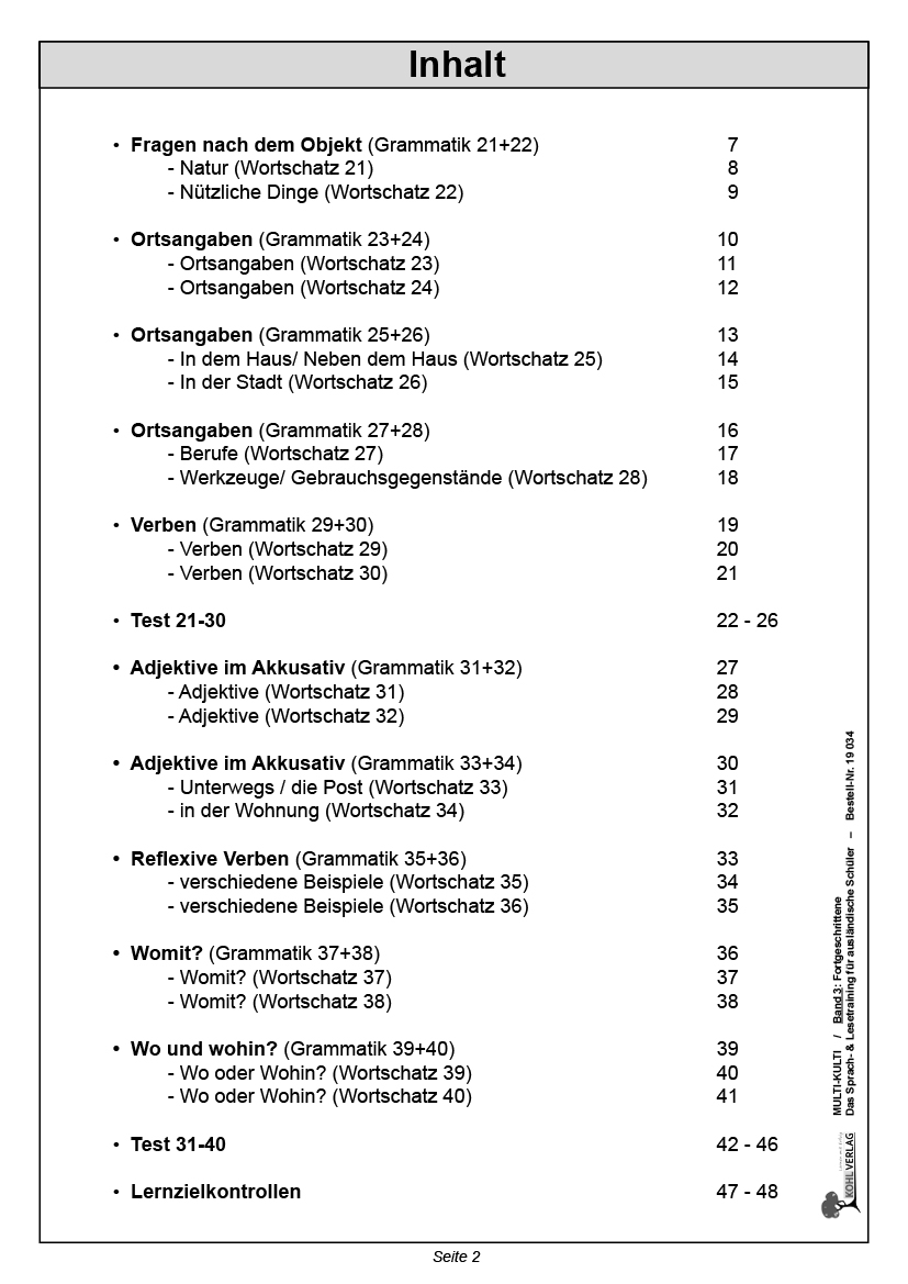 Multi-Kulti - Deutsch als Zweitsprache - Band 3: Fortgeschrittene