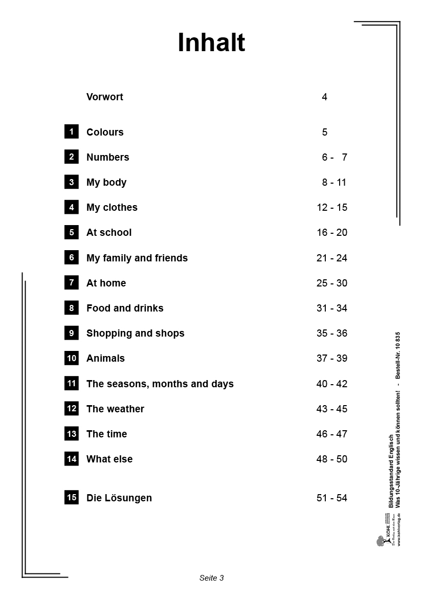 Bildungsstandard Englisch / Klasse 4