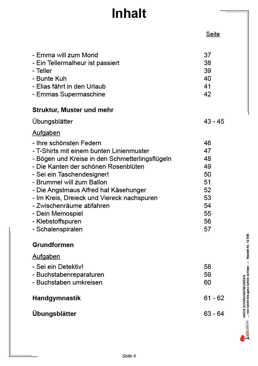 Neue Schwungübungen von leicht bis ganz schön schwer