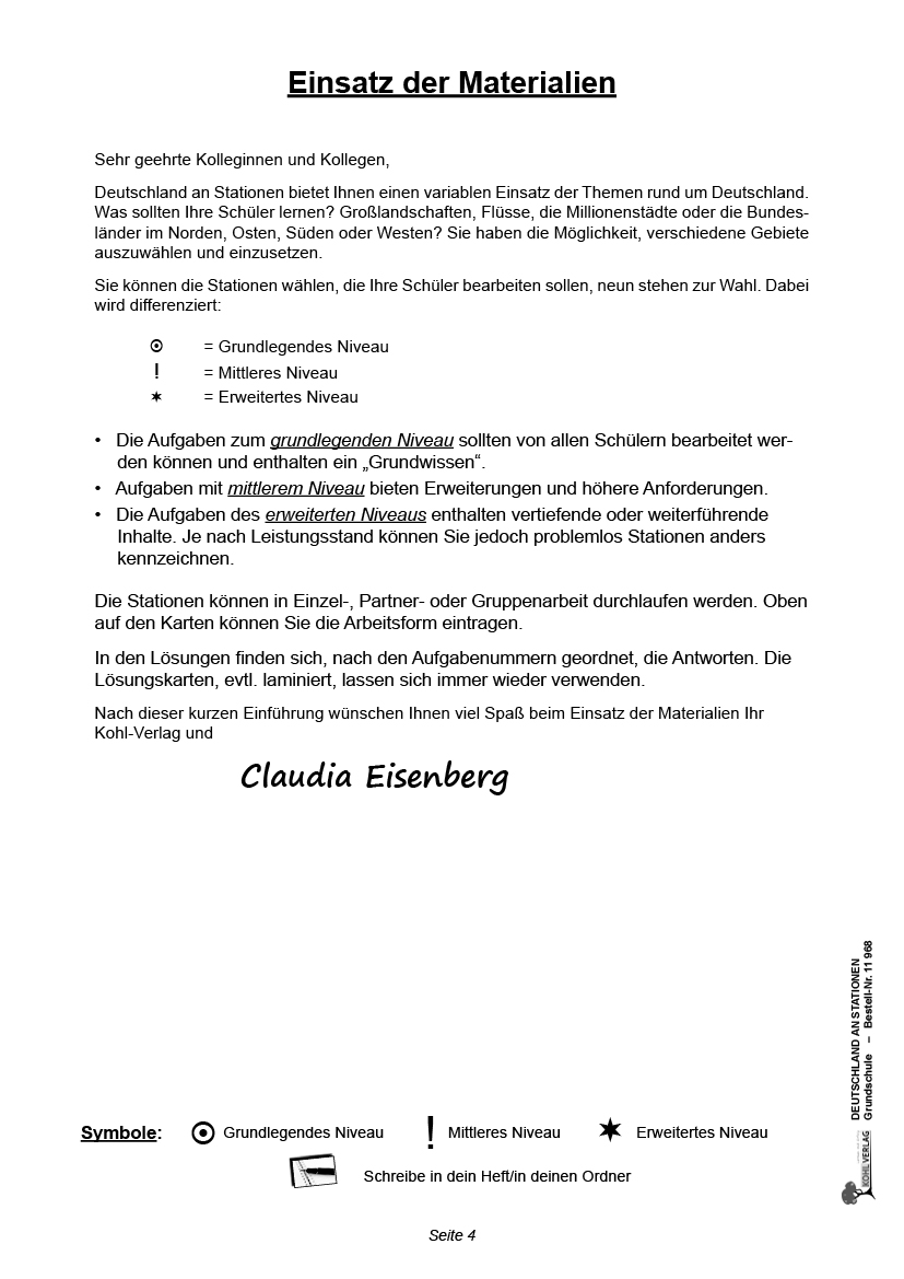 Deutschland an Stationen / Grundschule