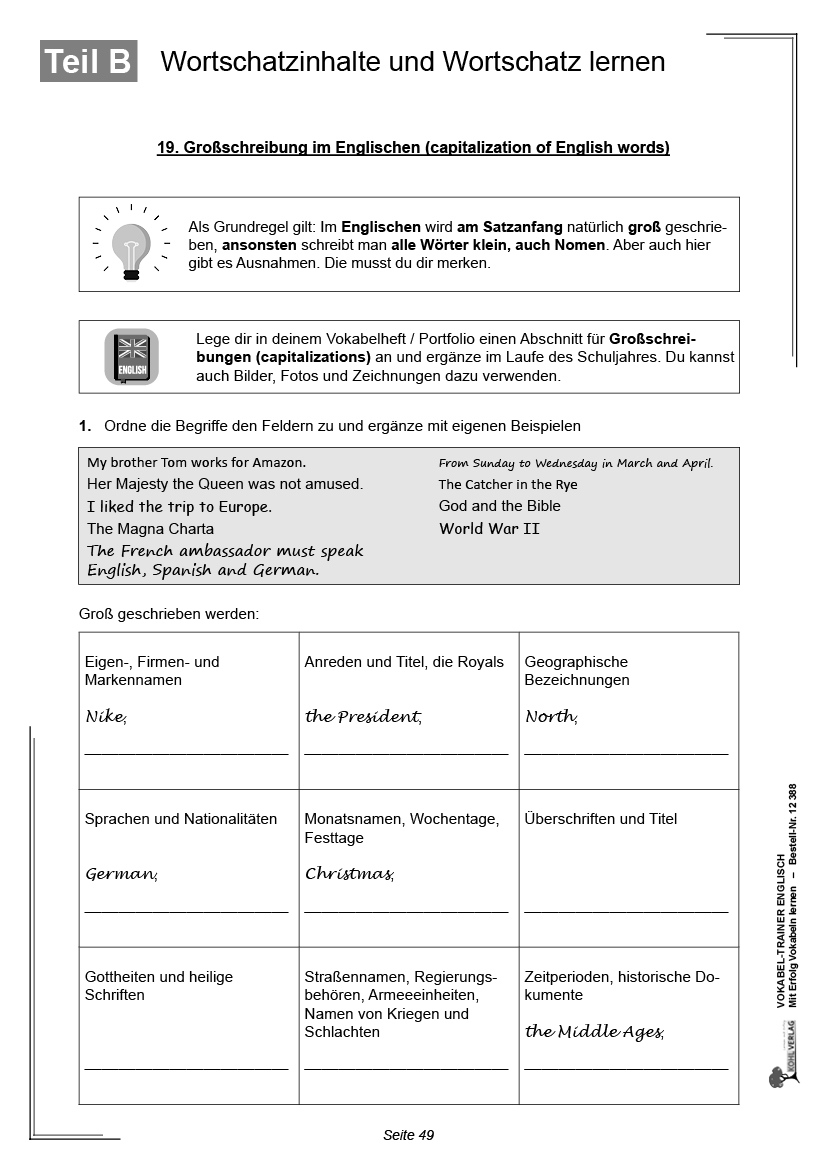 Vokabel-Trainer Englisch