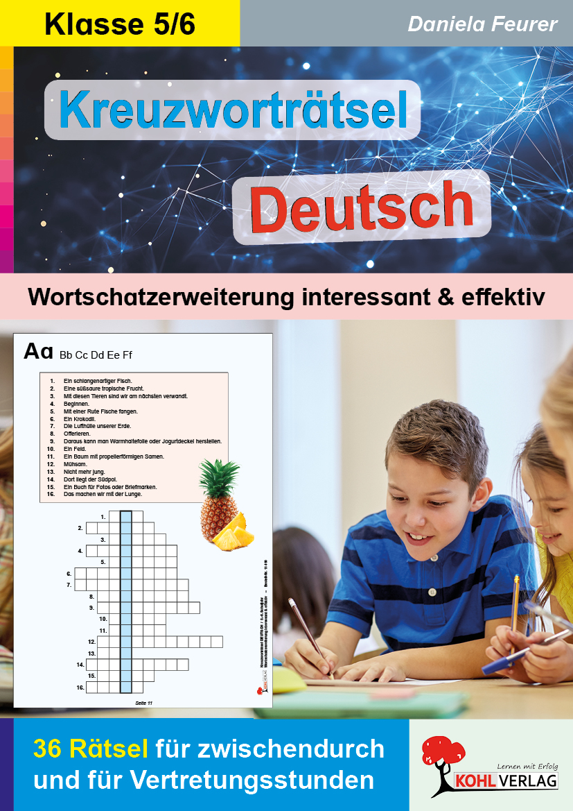 Kreuzworträtsel Deutsch / Klasse 5-6