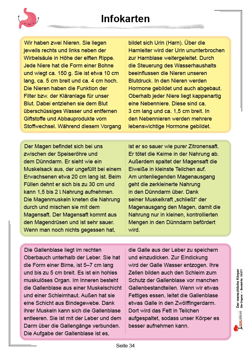 Der menschliche Körper / Band 1: Die Organe Der menschliche Körper / Band 1: Die Organe