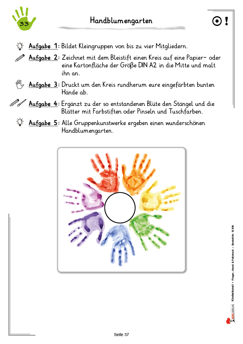 Kinderkunst / Band 1: Finger-, Hand- & Fußdruck