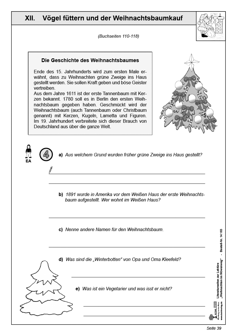 Weihnachten im Möwenweg Literaturseiten