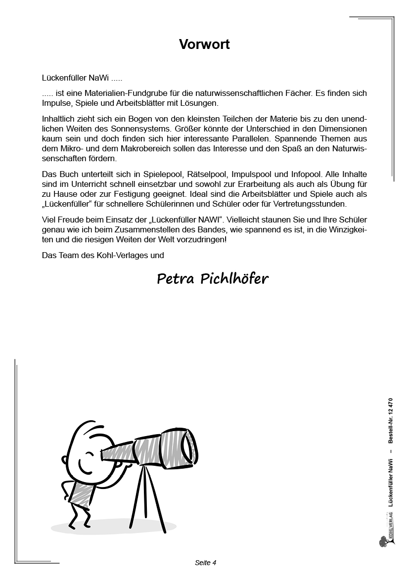 Lückenfüller NaWi, Pichlhöfer, Petra