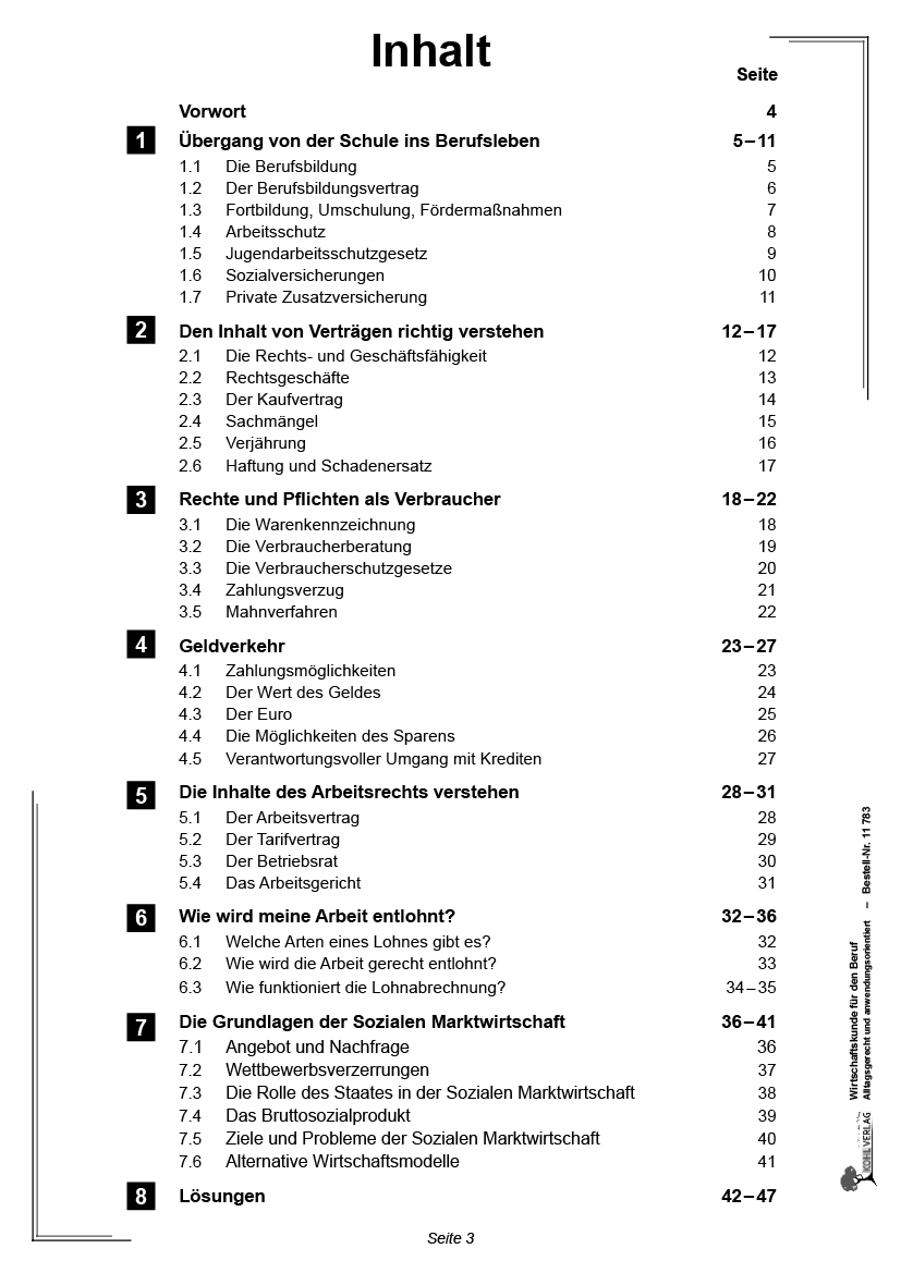 Wirtschaftskunde für den Beruf