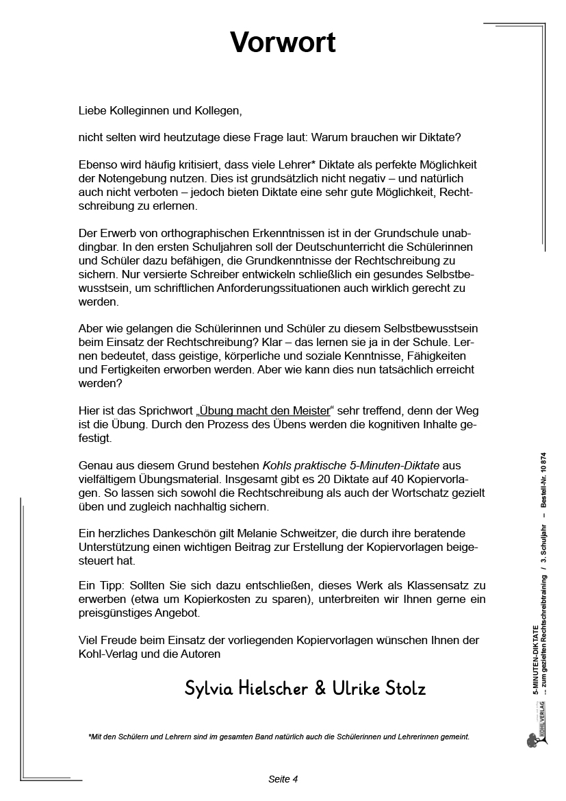 5-Minuten-Diktate / Klasse 3