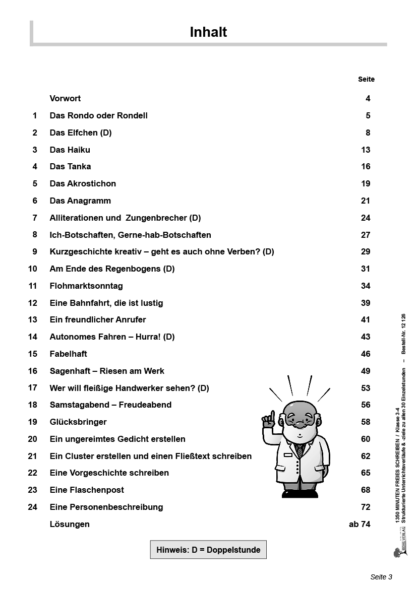 1350 Minuten Freies Schreiben / Klasse 3-4