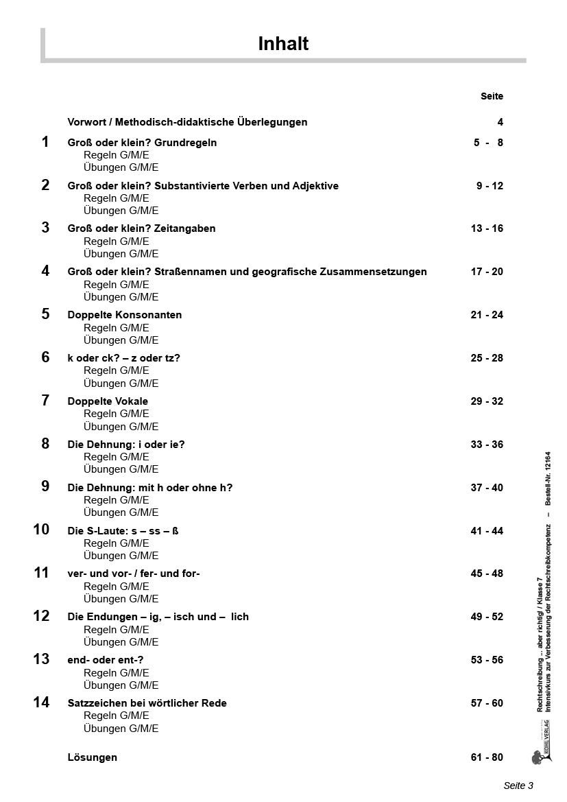 Rechtschreibung ... aber richtig! / Klasse 7