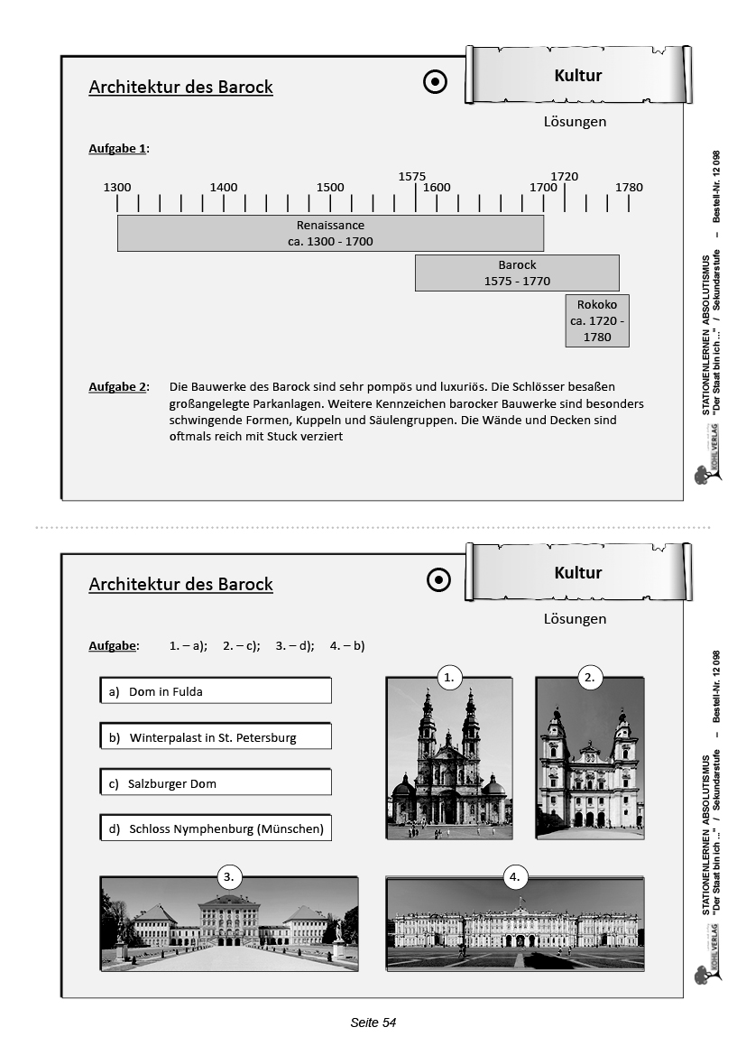 Stationenlernen Absolutismus