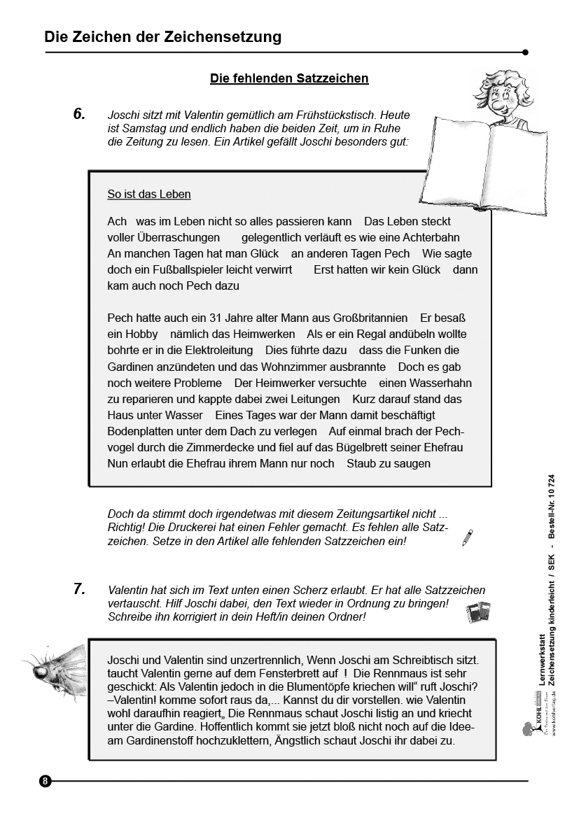 Lernwerkstatt Zeichensetzung kinderleicht / Sekundarstufe