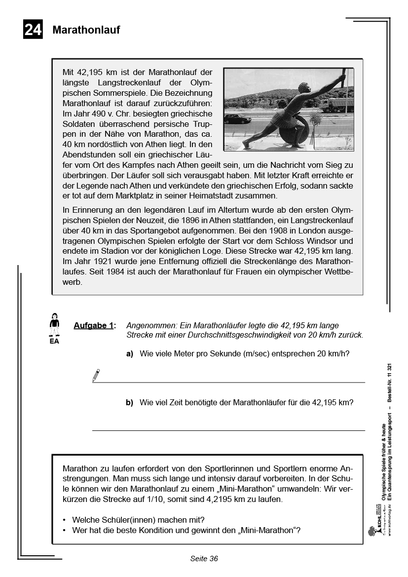 Olympische Spiele früher & heute