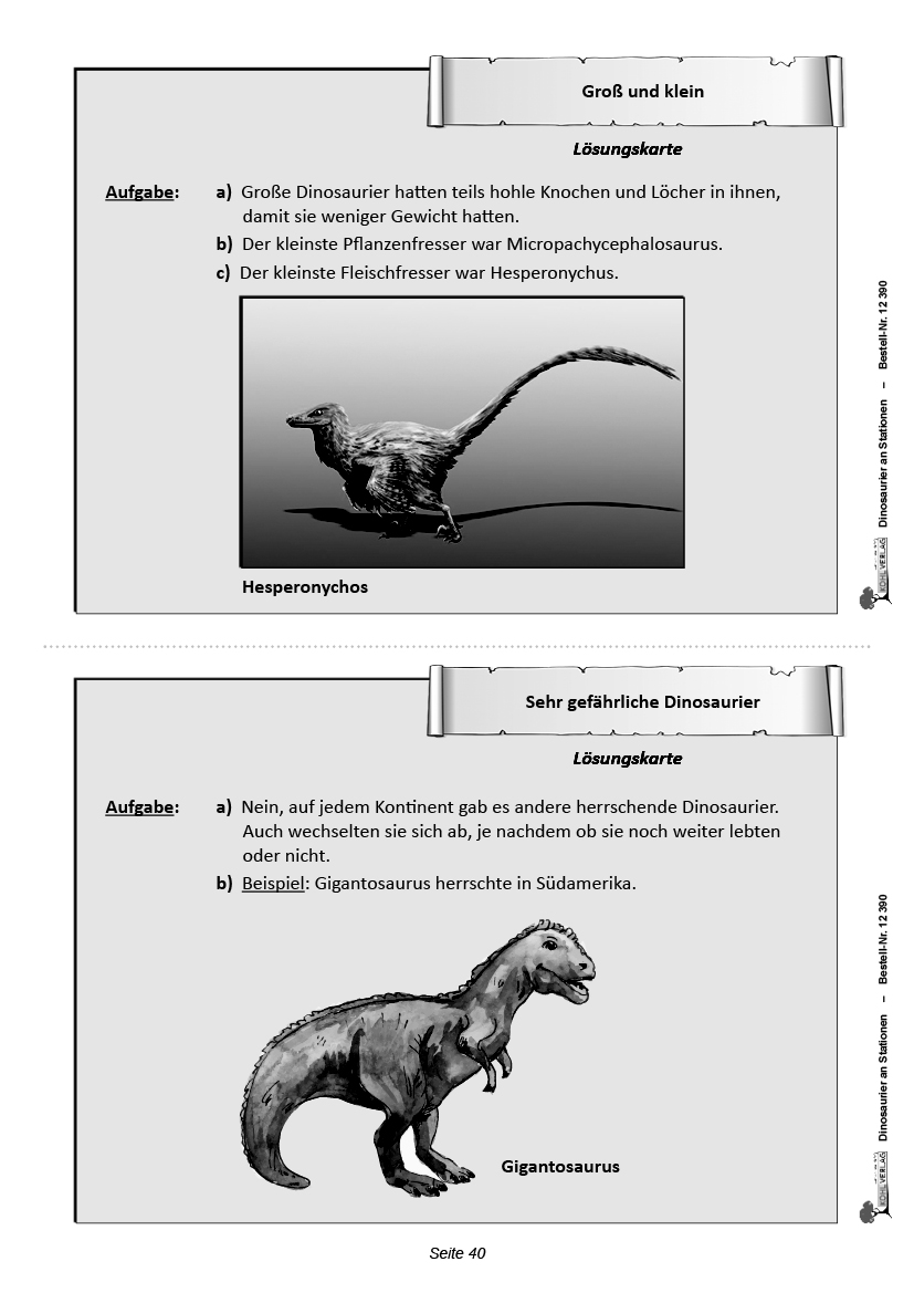 Dinosaurier an Stationen