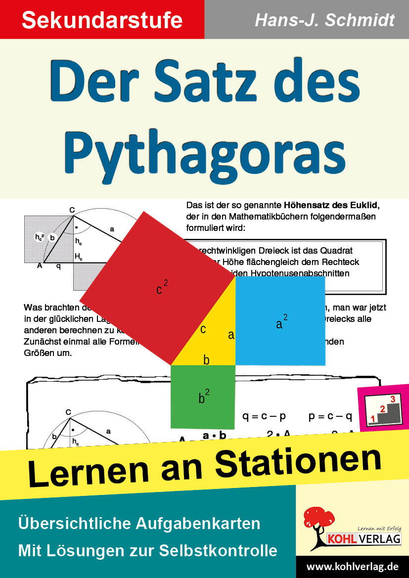 Der Satz des Pythagoras - Lernen an Stationen