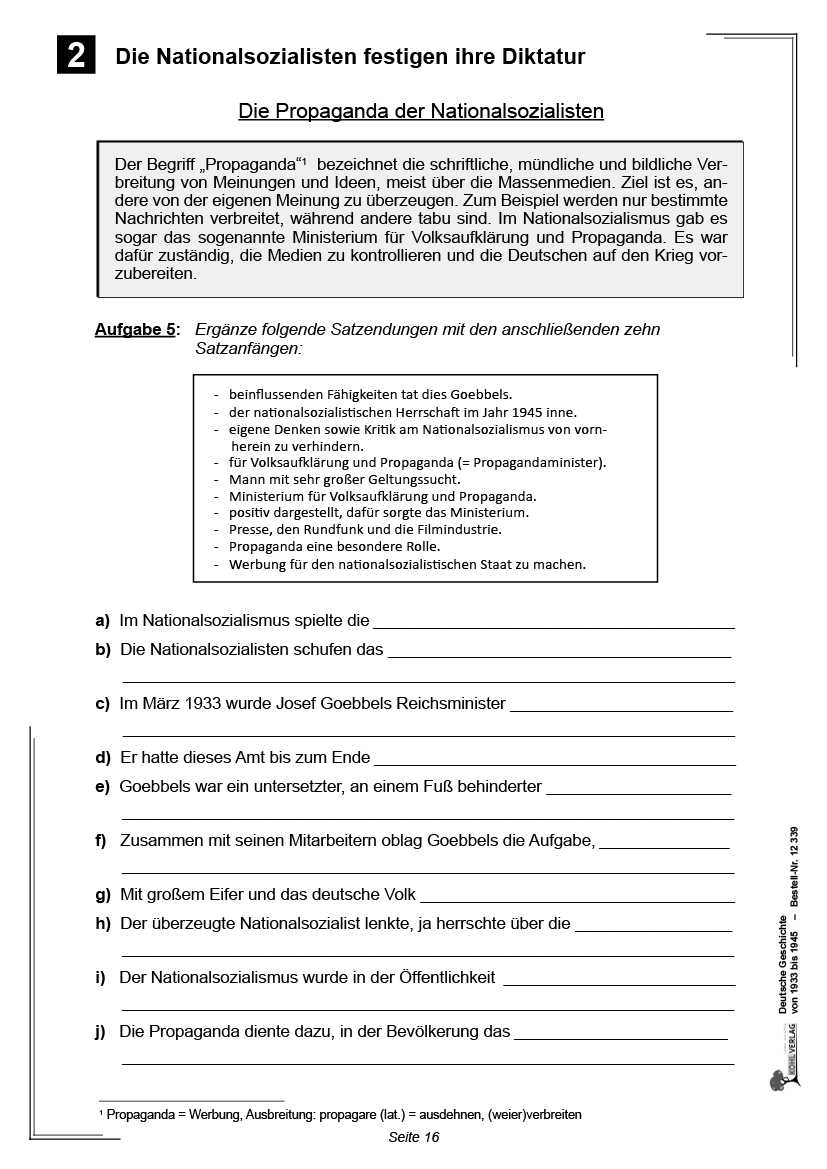 Deutsche Geschichte von 1933 bis 1945