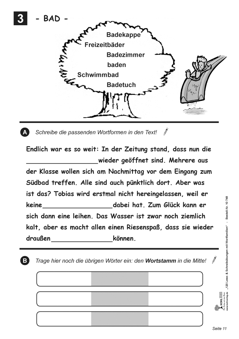 120 Lese- und Schreibübungen mit Wortfamilien