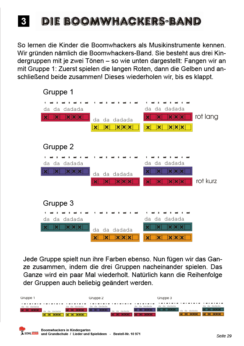 Boomwhackers - Lieder & Spielideen