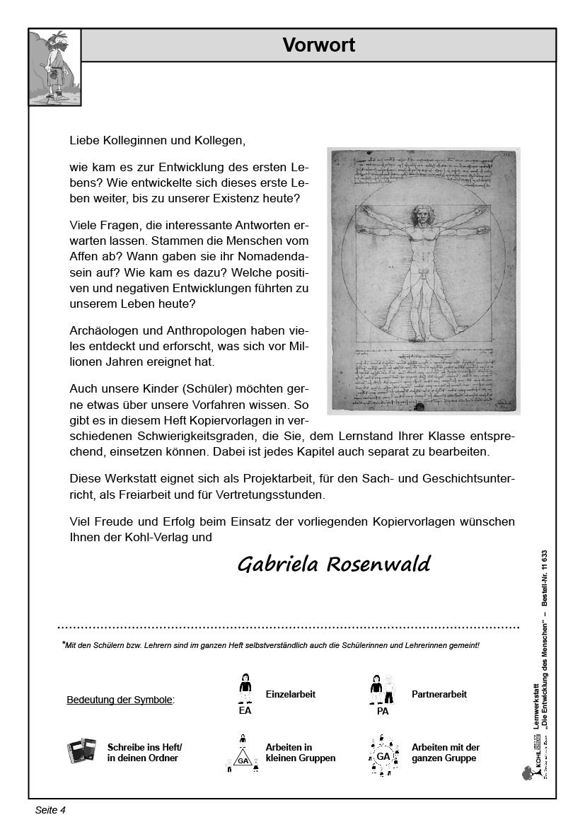 Lernwerkstatt Die Entwicklung des Menschen