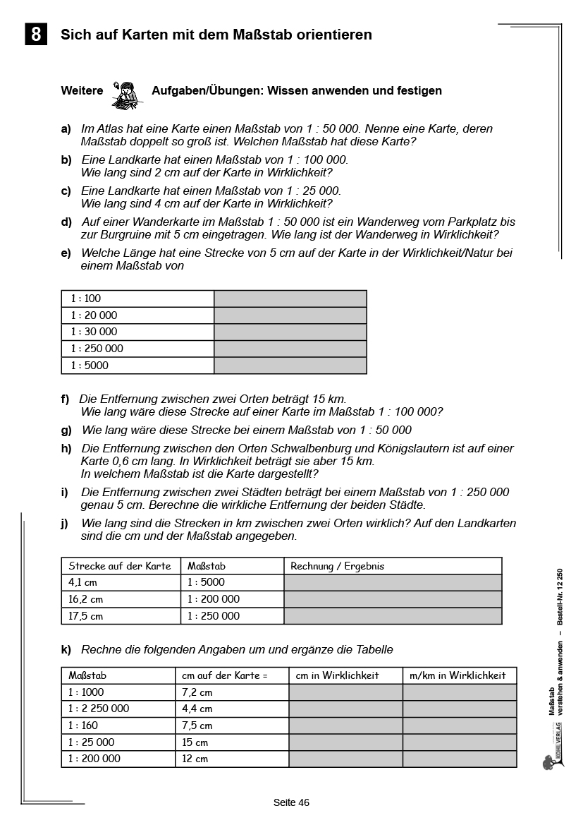 Maßstab verstehen & anwenden