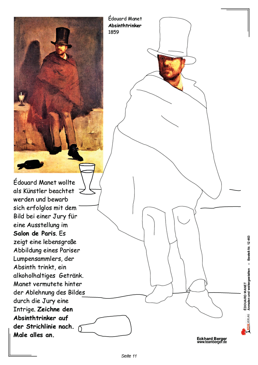 Edouard Manet ... anmalen und weitergestalten