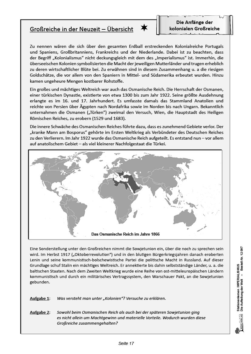 Stationenlernen Imperialismus