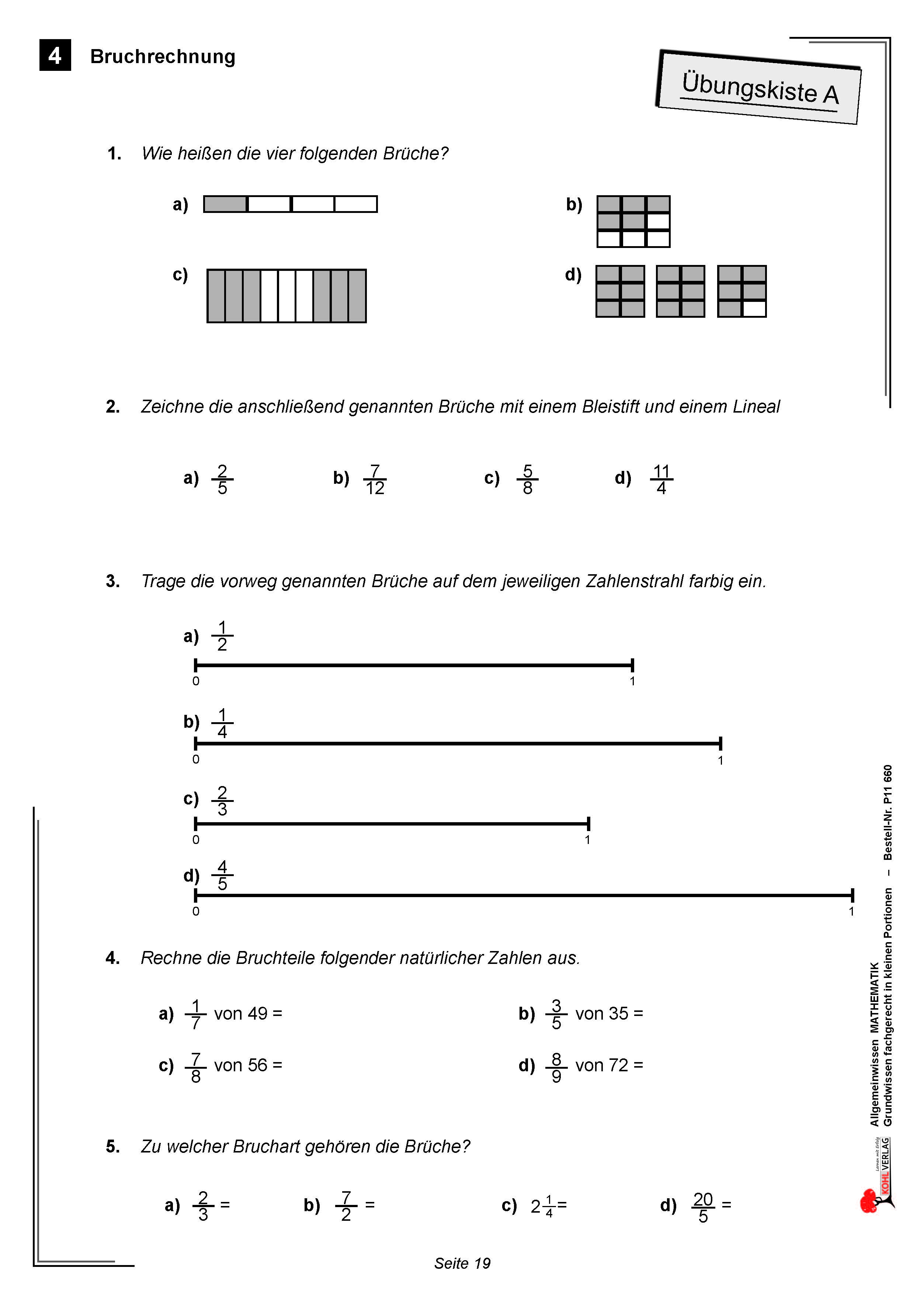 Allgemeinwissen fördern MATHEMATIK: Bruchrechnung