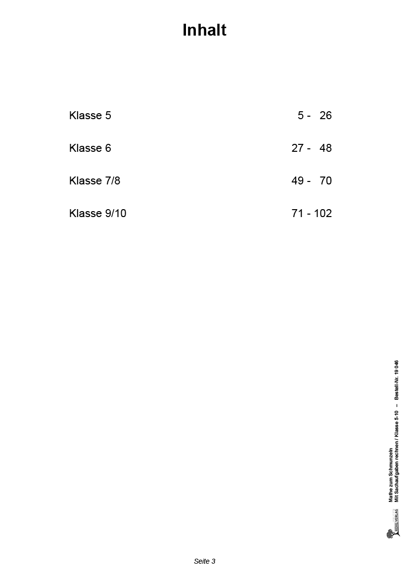 Mathe zum Schmunzeln / Klasse 5-10