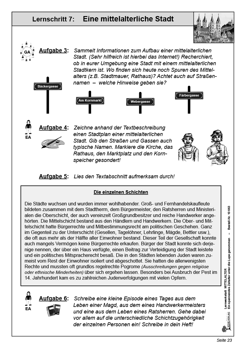 Lernwerkstatt Mittelalter Lernwerkstatt Mittelalter