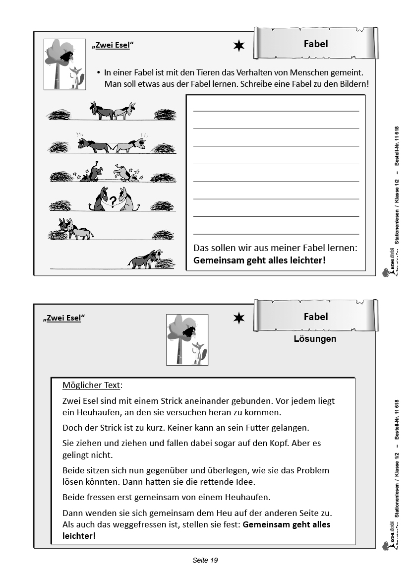 Stationenlesen Klasse 1/2