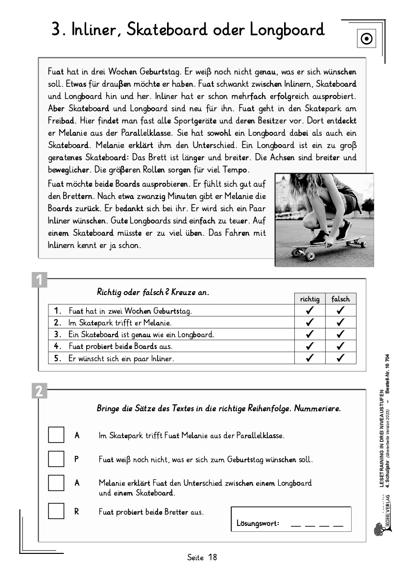 Das Lesetraining Mit Käpt’n Carlo Für 4. Und 5. Klassen – FDOMF