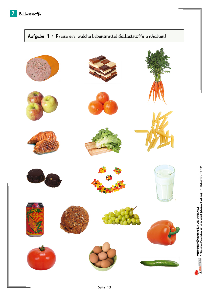Gesunde Ernährung in Kindergarten und Vorschule - Kindgerechte