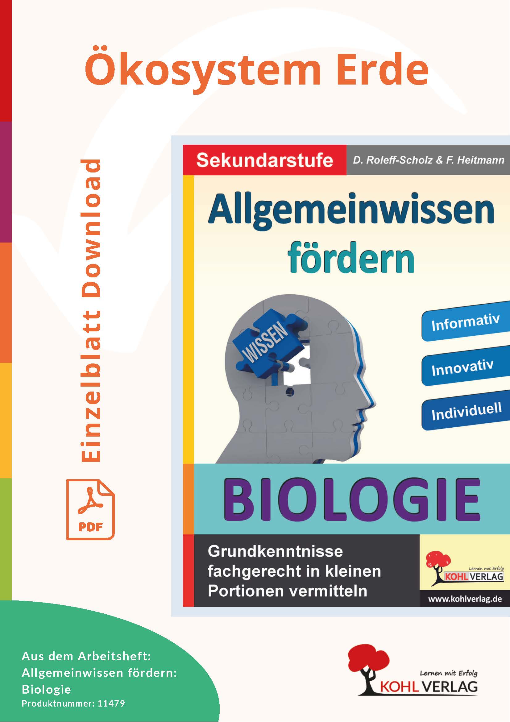 Allgemeinwissen fördern BIOLOGIE: Ökosystem Erde Allgemeinwissen fördern BIOLOGIE: Ökosystem Erde