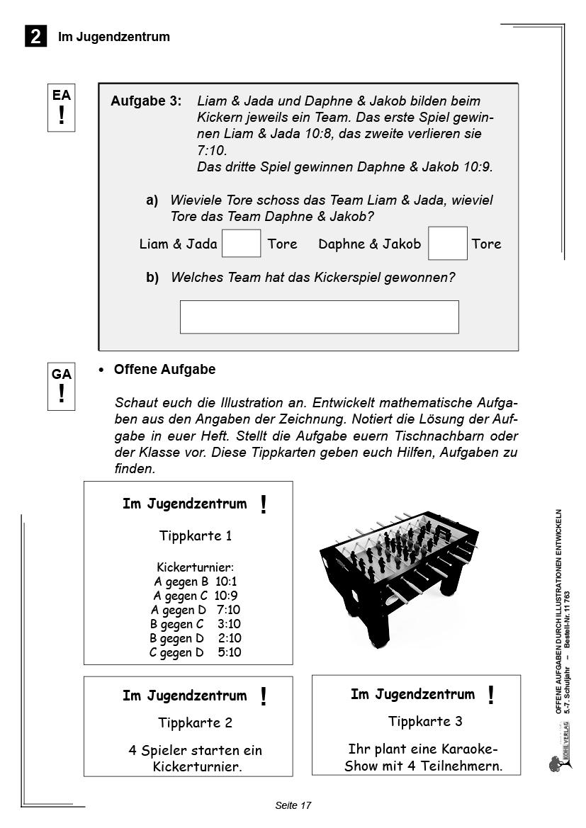 Offene Aufgaben durch Illustrationen entwickeln / Klasse 5-7