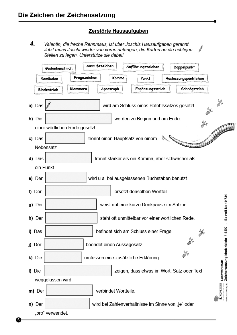 Lernwerkstatt Zeichensetzung kinderleicht / Sekundarstufe