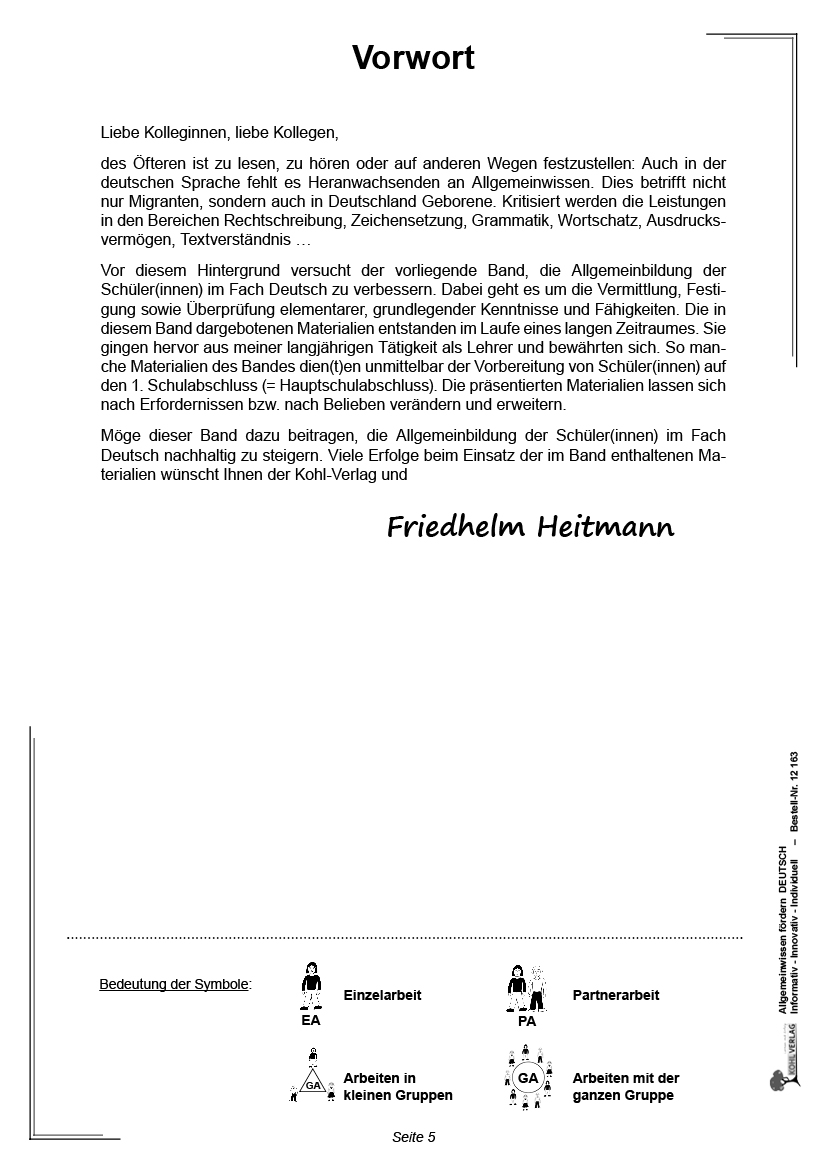 Allgemeinwissen fördern DEUTSCH Allgemeinwissen fördern DEUTSCH