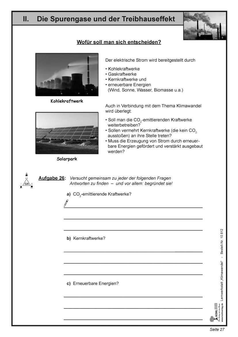 Lernwerkstatt Klimawandel Lernwerkstatt Klimawandel
