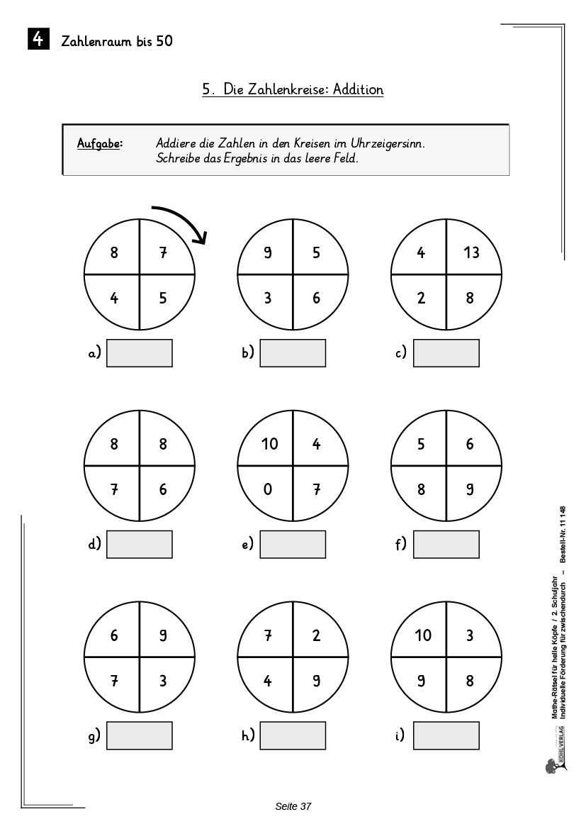 Mathe-Rätsel für helle Köpfe / Klasse 2