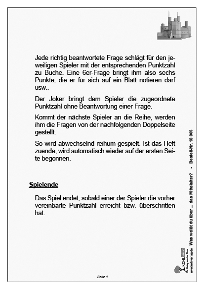 Was weißt du über ... das Mittelalter? Was weißt du über ... das Mittelalter?