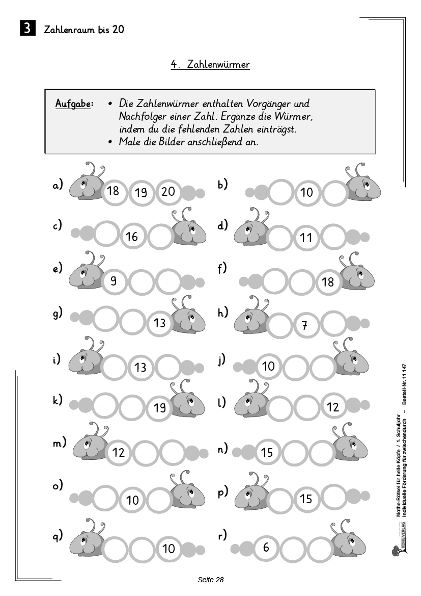 Mathe-Rätsel für helle Köpfe / Klasse 1