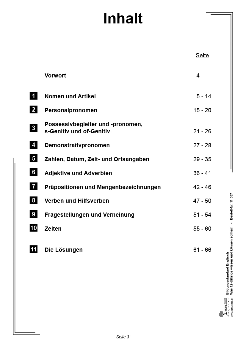 Bildungsstandard Englisch / Klasse 6