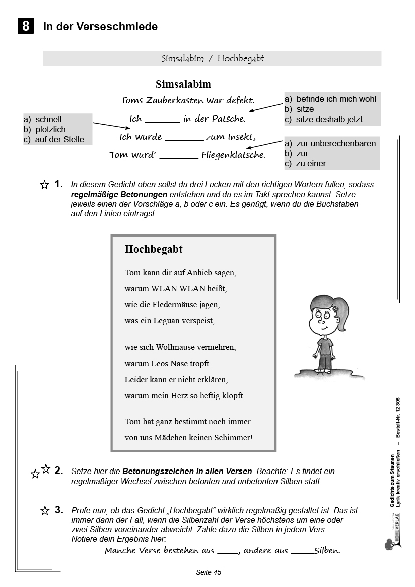 Gedichte zum Staunen