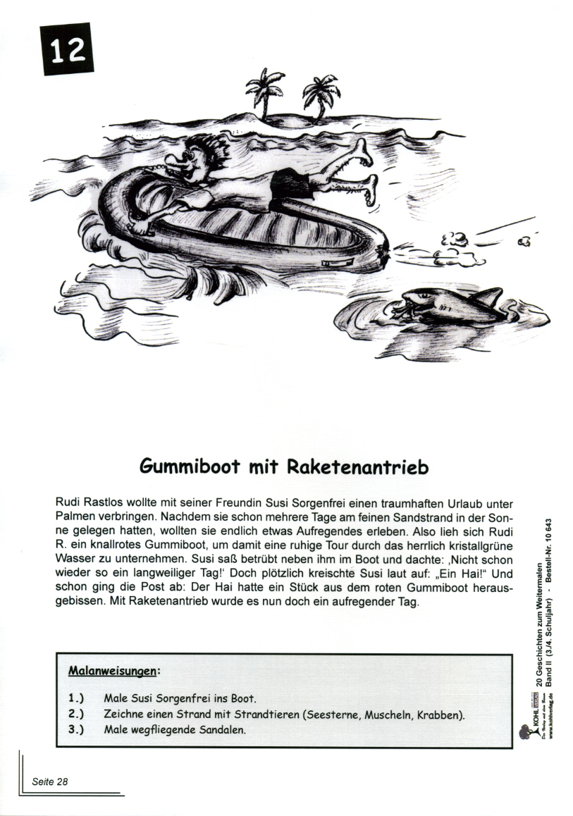 20 Geschichten zum Weitermalen / Klasse 3-4