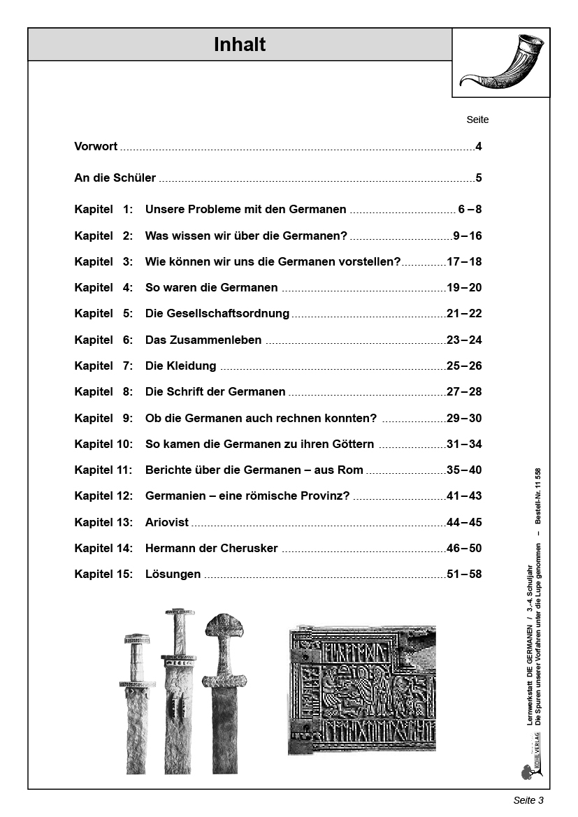 Lernwerkstatt Die Germanen / Grundschule